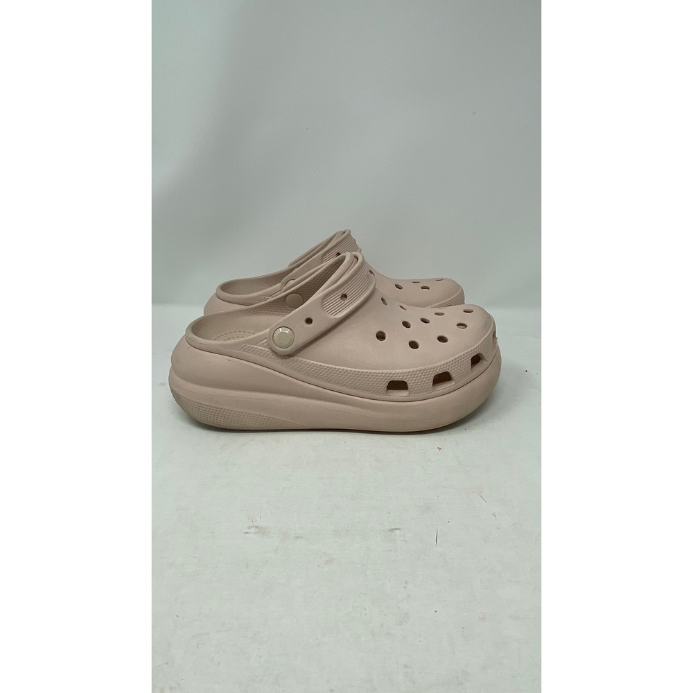 Crocs Classic Crush Clog Pink Platform Sandal Mens 6 Womens 8 207521-6S0